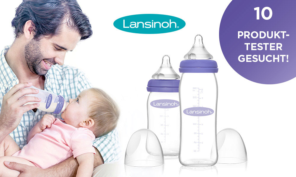 Lansinoh Glasflaschen mit NaturalWave Sauger