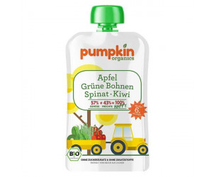 Quetschies Happy - Grüne Bohnen, Spinat mit Apfel und Kiwi