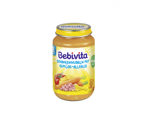 Schinkennudeln mit Gemüse-Allerlei