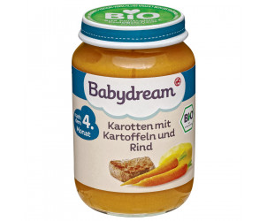 Bio Karotten, Kartoffeln mit Rindfleisch