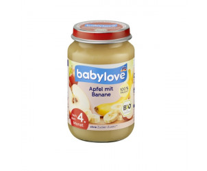 Früchte Apfel mit Banane