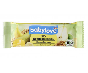 Fruchtriegel mit Getreide Bio Getreideriegel Birne-Banane 