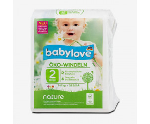 Öko-Windeln nature Größe 2, Mini, 3-6kg 