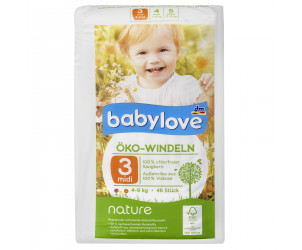 Öko-Windeln nature Größe 3, Midi, 4-9kg 