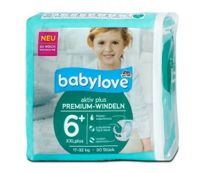 Windeln Premium aktiv plus Größe 6+, XXLplus 17-32kg 