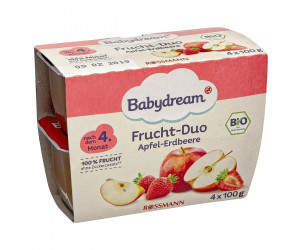 Bio Frucht-Duo Apfel-Erdbeere