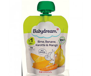Bio Fruchtpüree Birne, Banane, Karotte & Mango