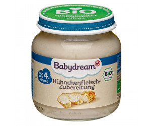 Bio Hühnerfleisch-Zubereitung