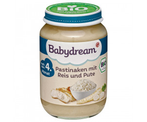 Bio Pastinaken mit Reis und Pute