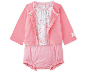 3-teiliges Set aus T-Shirt, Shorts und Jacke - Blümchen