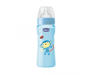 Silikon-Babyfläschchen Wohlbefinden Colored 250ml 2m+