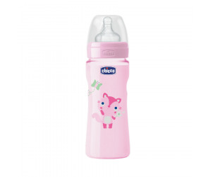 Silikon-Babyfläschchen Wohlbefinden Colored 250ml 4m+