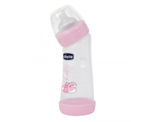 Silikon-Babyfläschchen Angewinkelt 250ml 0m+ 