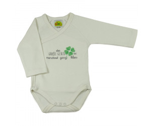 Newborn Langarmbody Sprüche Kleeblatt