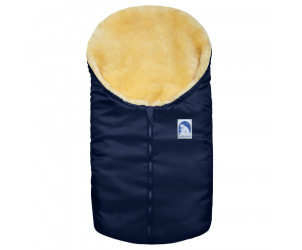 Kleiner Lammfellfußsack Eisbärchen