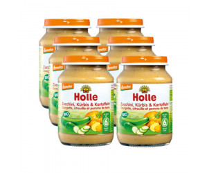 Bio Zucchini und Kürbis mit Kartoffeln