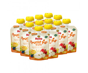 Pouchy Birne, Apfel & Heidelbeere mit Hafer