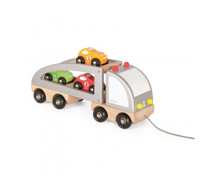 Auto-Transporter mit Ladung