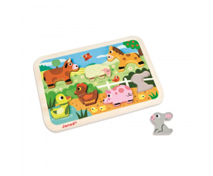 Chunky Holzfiguren-Puzzle - Bauernhof