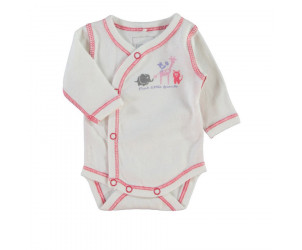 Girls Frühchen Wickelbody NITWEE paradise pink