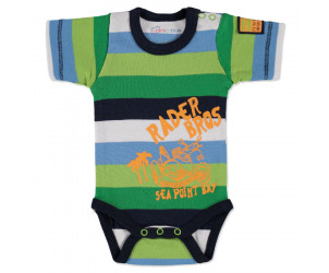  Boys Baby Body kurzarm gestreift 
