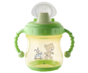 Trinklerntasse auslaufsicher mit weichem Mundstück