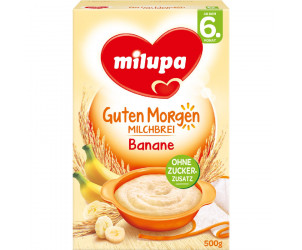 Guten Morgen Milchbrei Banane