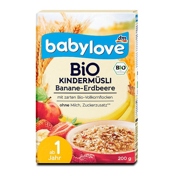 Babylove Bio Kindermusli Banane Erdbeere Elternbewertungen