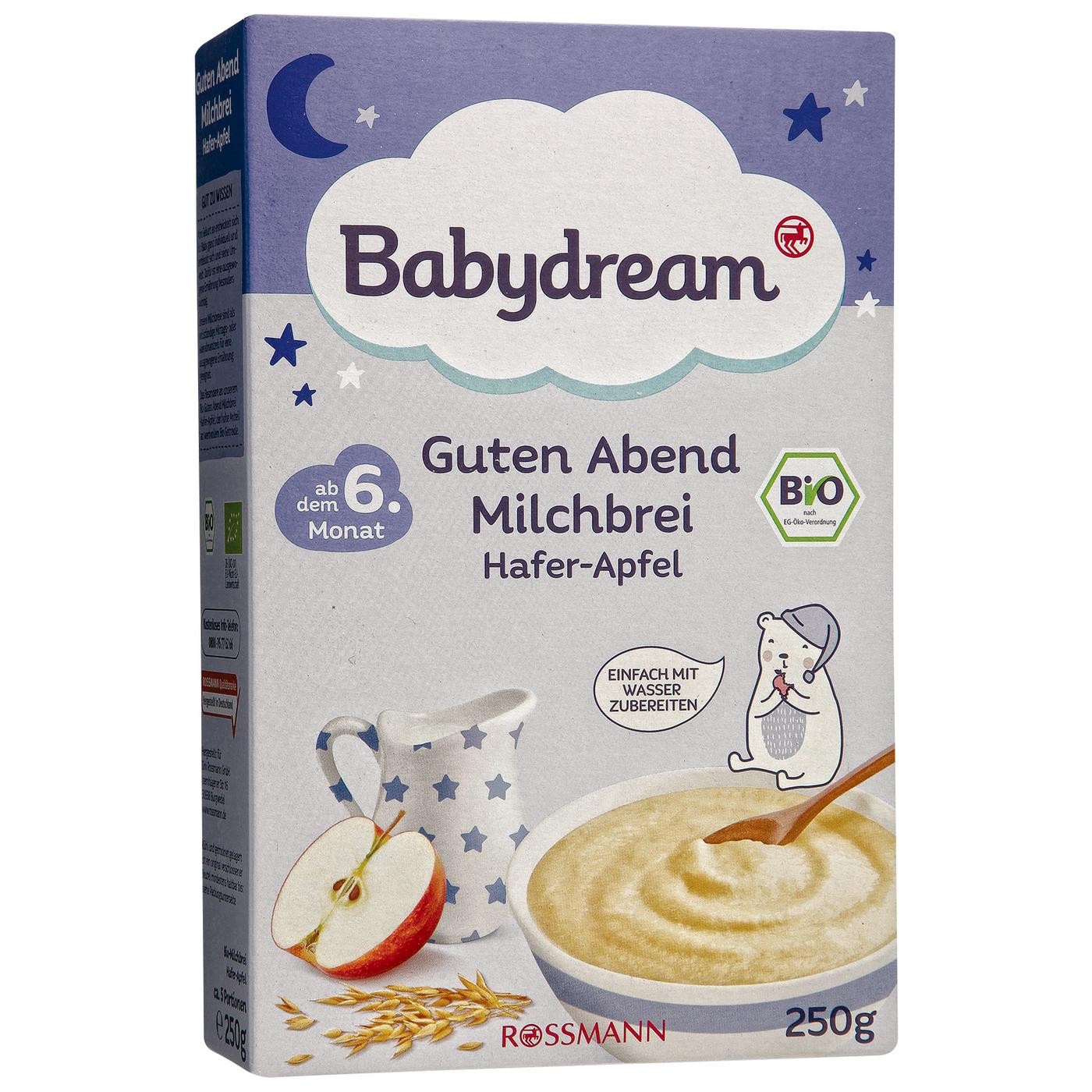 Babydream Bio Guten Abend Milchbrei Hafer Apfel Elternbewertungen