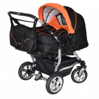 Zwillingskinderwagen Duo Spezial mit Babyschale