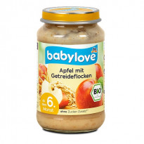 Fruchtbrei Apfel mit Getreideflocken