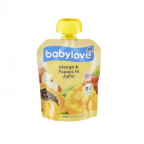 Quetschbeutel Mango & Papaya in Apfel 