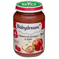 Bio Erdbeere mit Himbeere in Apfel