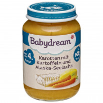 Karotten mit Kartoffeln und Alaska-Seelachs