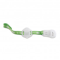 Schnullerband mit Saugerschutz, Clip, Klettband und Schnuller