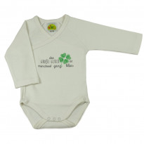 Newborn Langarmbody Sprüche Kleeblatt