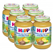 Bio Kürbis mit Kartoffeln und Bio-Rind