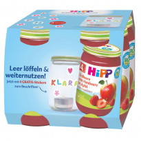 Erdbeere mit Himbeere in Apfel