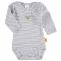 Baby Body 1/1 Arm grey melange