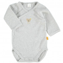 Baby Wickelbody 1/1 Arm grey melange