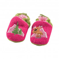 Krabbelschuhe Elch und Baum