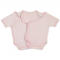 Girls Wickelbody kurzarm uni